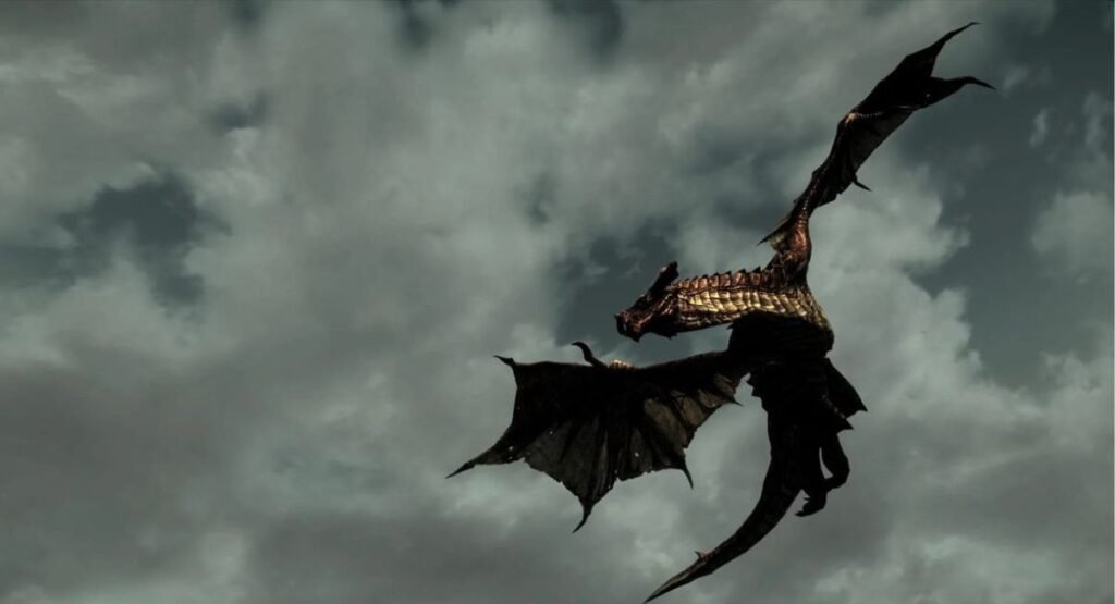 Skinny Animal Flying Dragon  