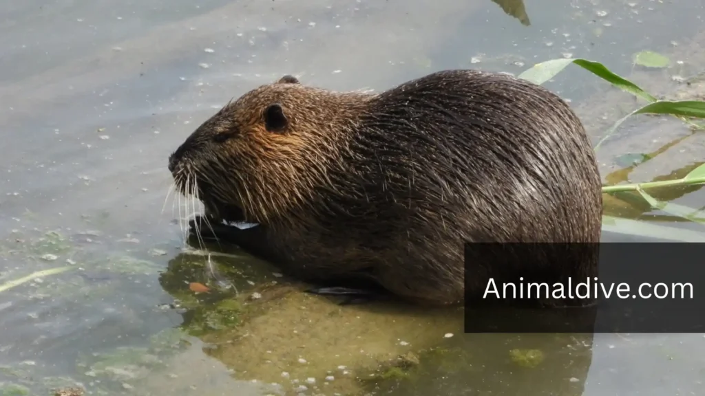 Nutria (Coypu) animals that look like groundhogs